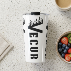 20oz Vecur Logo Tumbler – Insulated Stainless Steel Travel Cup